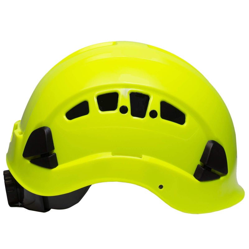 JORESTECH Hard Hat Lime ABS Work-at-Height and Rescue Slotted Ventilated Helmet with 6-Point Ratchet Suspension ANSI Z89.1-14 Certified for Work, Home, and General Headwear Protection HHAT-04 - Image 2